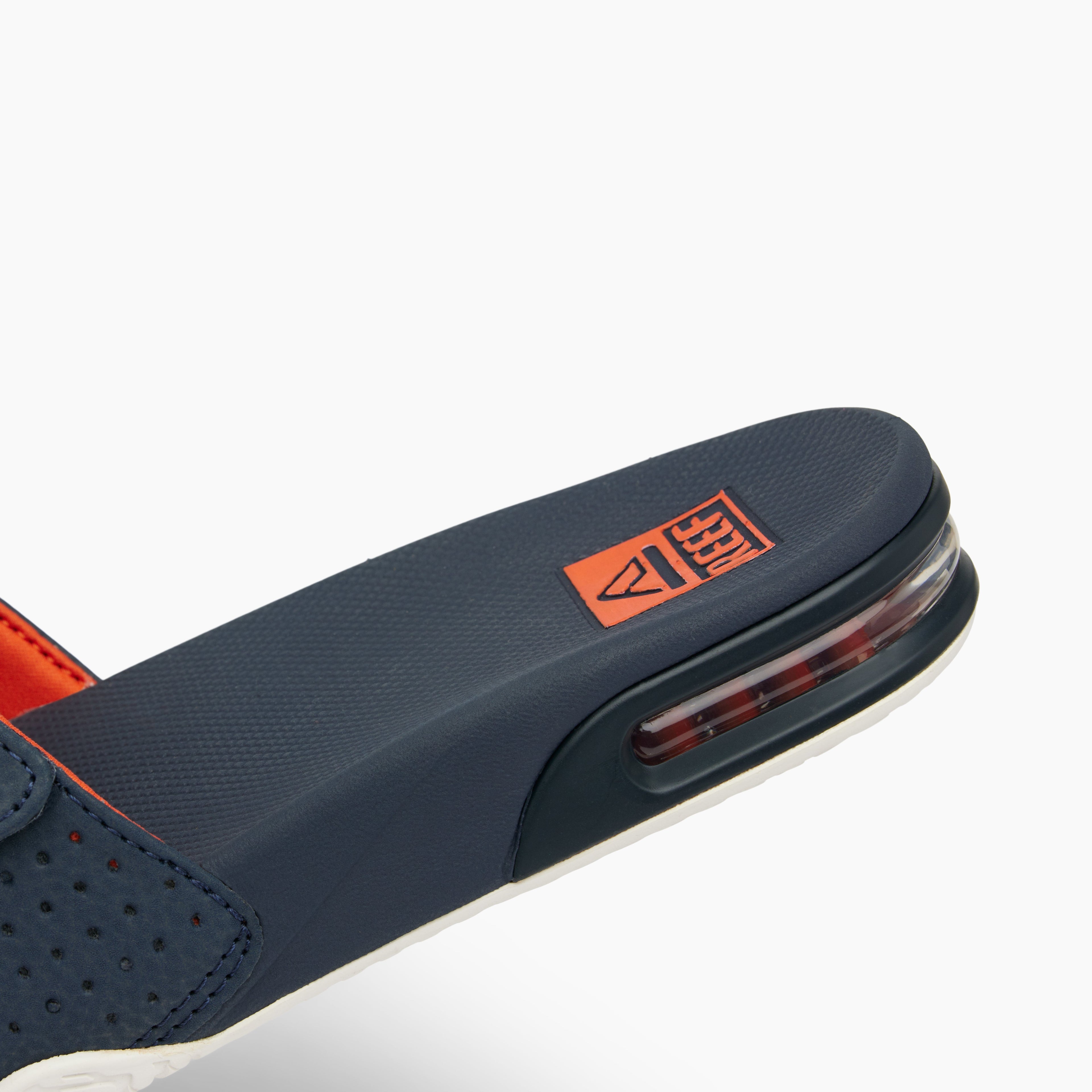 Fanning Slide - Navy/Orange/White