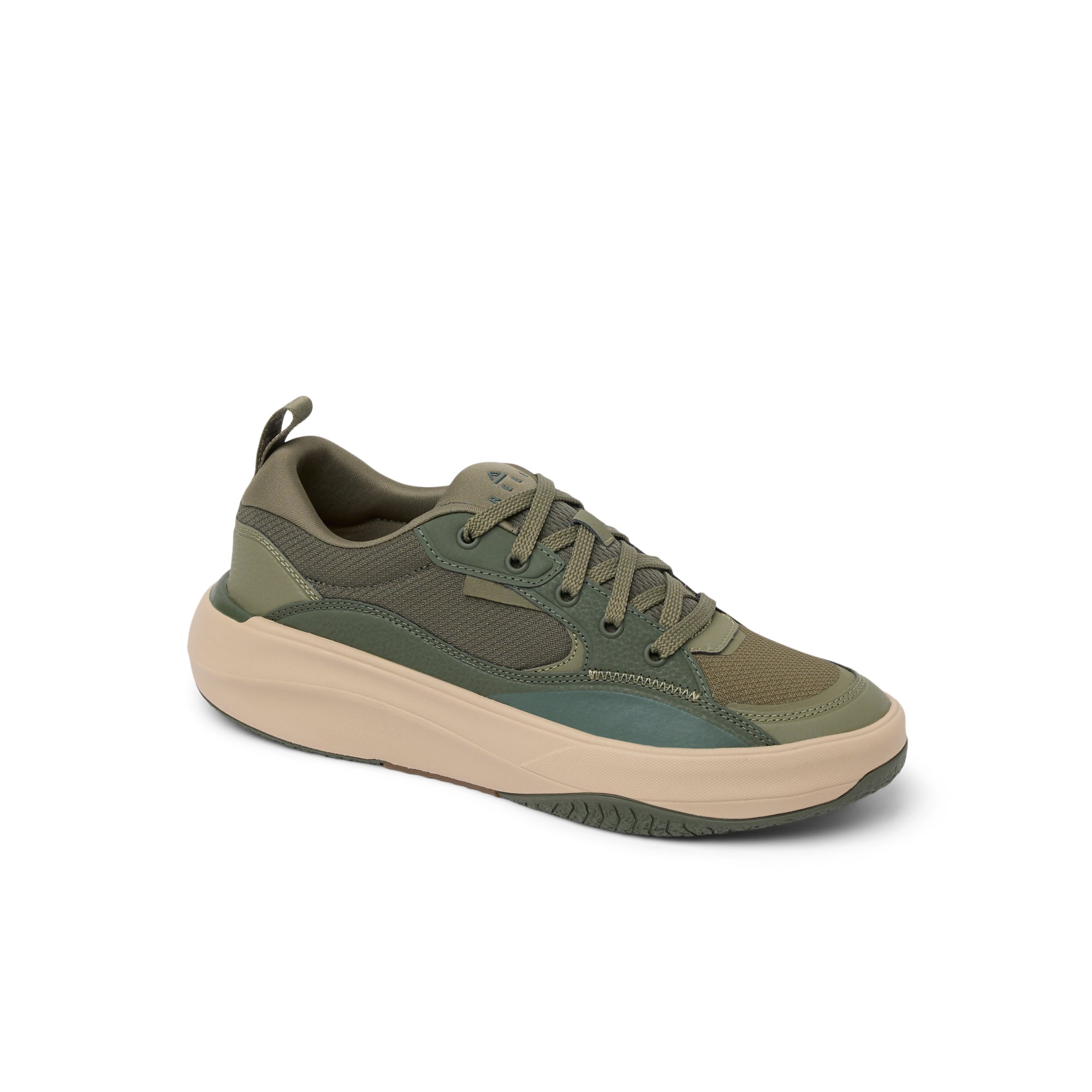 Fanning Shoe - Olive/Tan