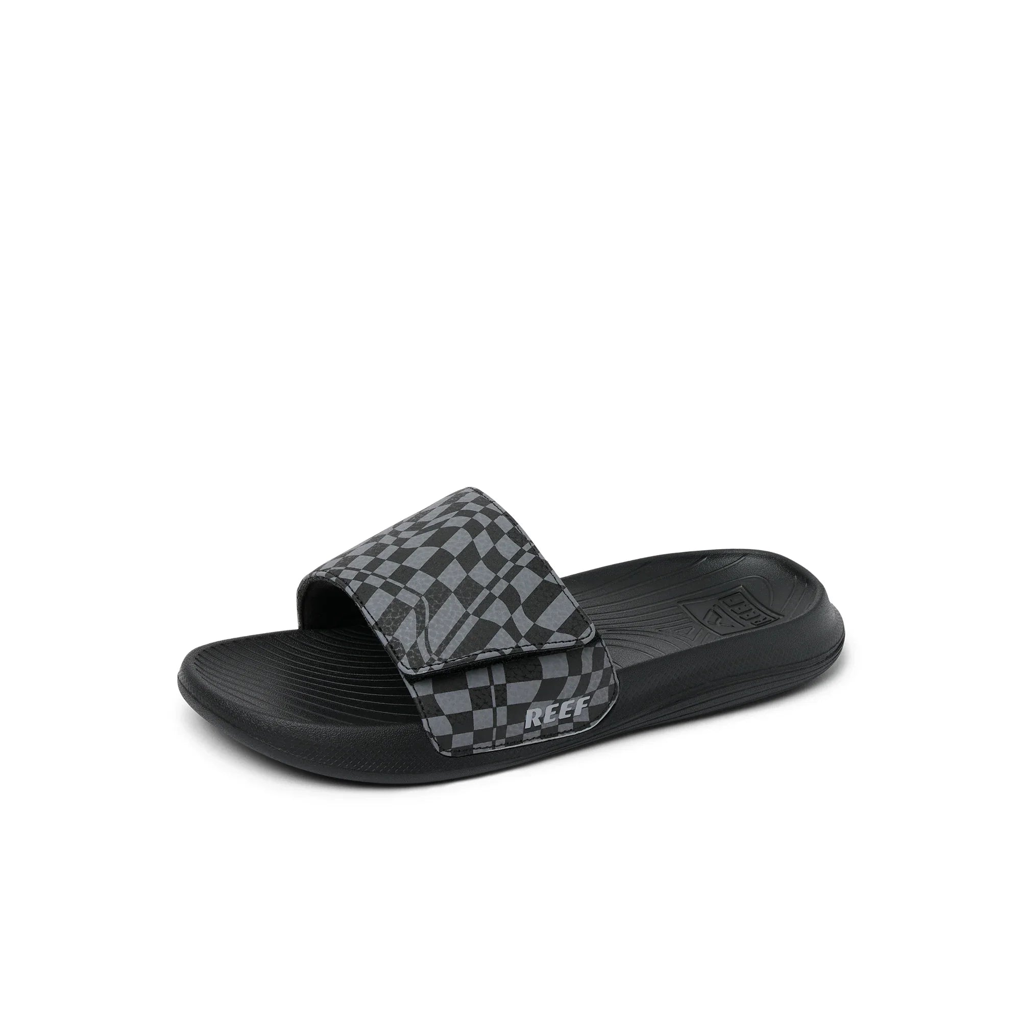 Kids Salty Slide - Black Swell Checker
